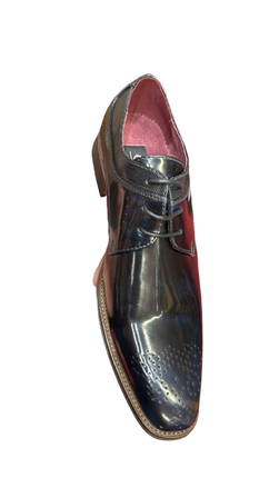 Goor Men’s Formal Leather Lace-Up Shoes – Navy