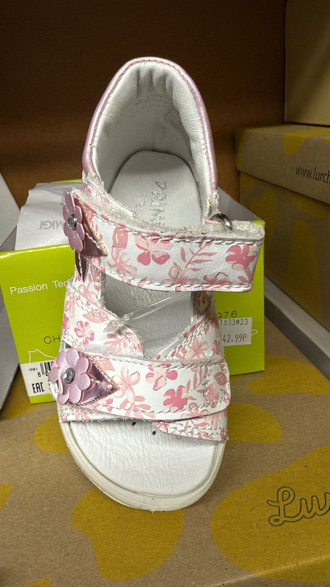 Primigi 3860900 Baby Sweet Girls Open Toe Sandal - White/Pink Floral