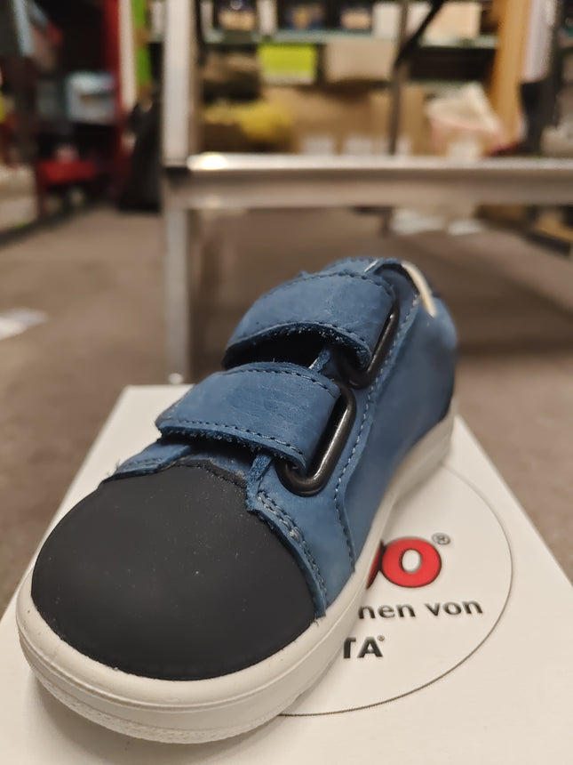 Ricosta Girls' Diano Leather Kids Shoes -Mittel Adriatic Reef/Black/White