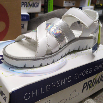 Primigi Girls’ Leather Shoes - White/Silver