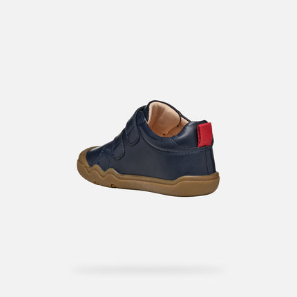 Geox B steppieup Nappa Unisex Sneakers Shoes - Navy