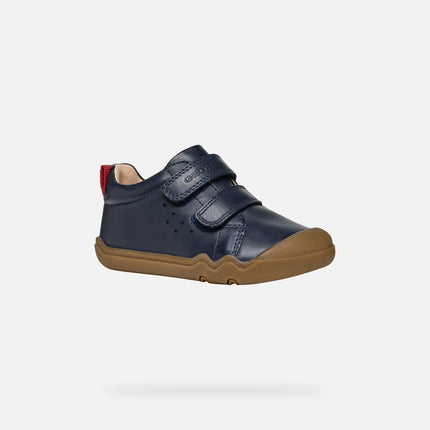 Geox B steppieup Nappa Unisex Sneakers Shoes - Navy