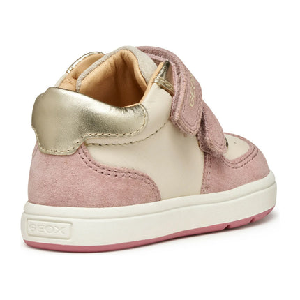 GEOX Girl's B Biglia Sports Shoes Light Ivory/Old Rose
