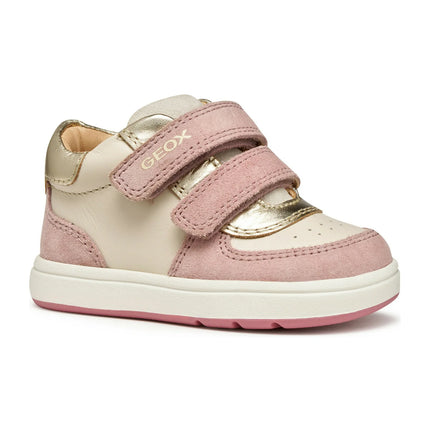 GEOX Girl's B Biglia Sports Shoes Light Ivory/Old Rose
