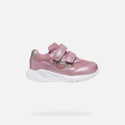 GEOX B Sprintye Baby Girl's Sneakers Shoes - Rose