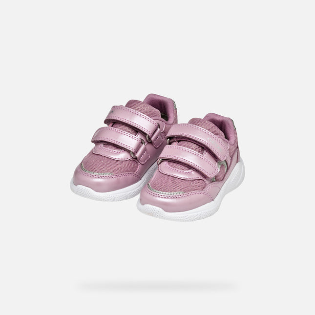 GEOX B Sprintye Baby Girl's Sneakers Shoes - Rose