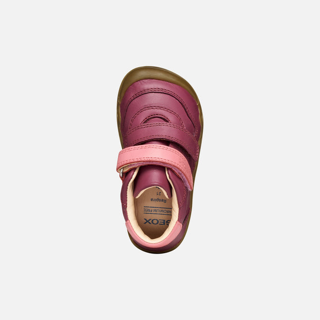 GEOX B Steppieup Baby Girl's Sneakers - Dk Pink/Purple