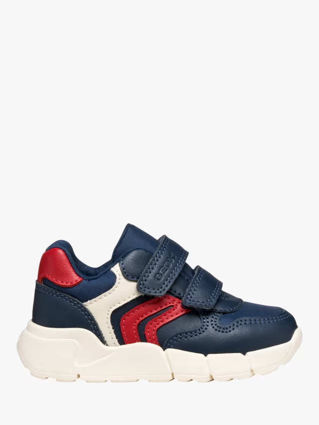 GEOX Boys's B Flexyper Mini Trainers - Navy/Red
