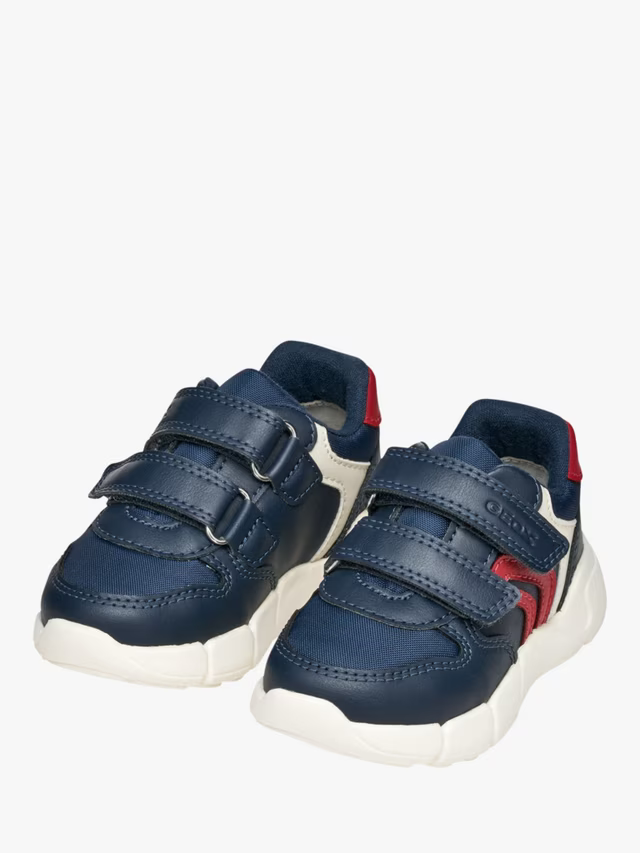 GEOX Boys's B Flexyper Mini Trainers - Navy/Red