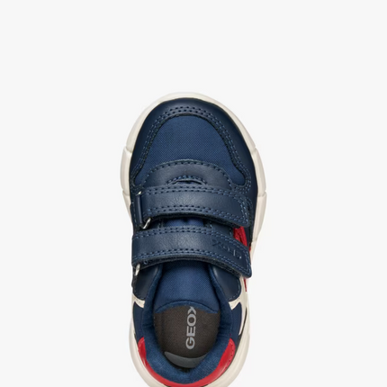 GEOX Boys's B Flexyper Mini Trainers - Navy/Red