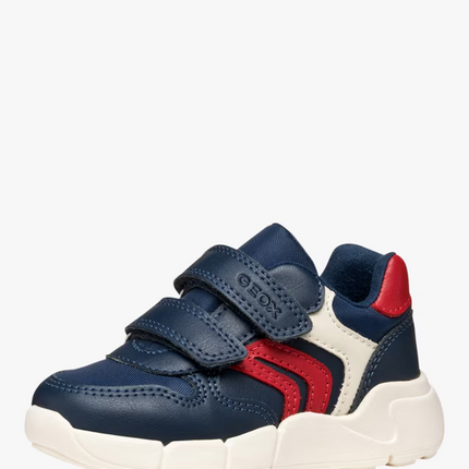 GEOX Boys's B Flexyper Mini Trainers - Navy/Red