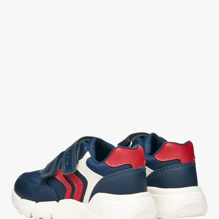 GEOX Boys's B Flexyper Mini Trainers - Navy/Red