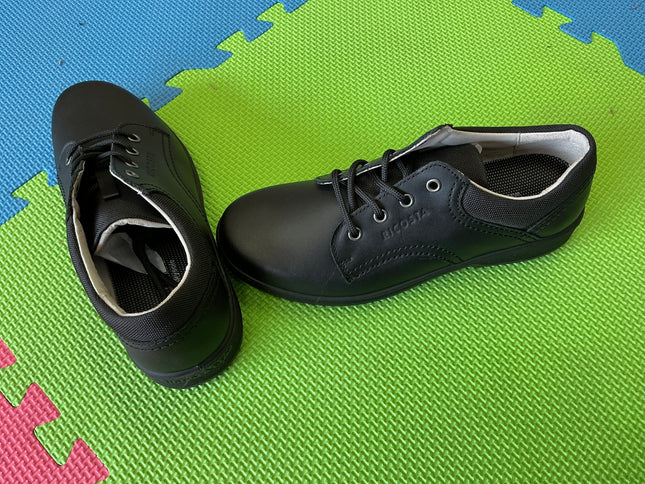 Ricosta Black Patent Leather School Shoes,Lace-up Shoes