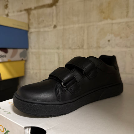Geox Smooth Leather Shoes – Black