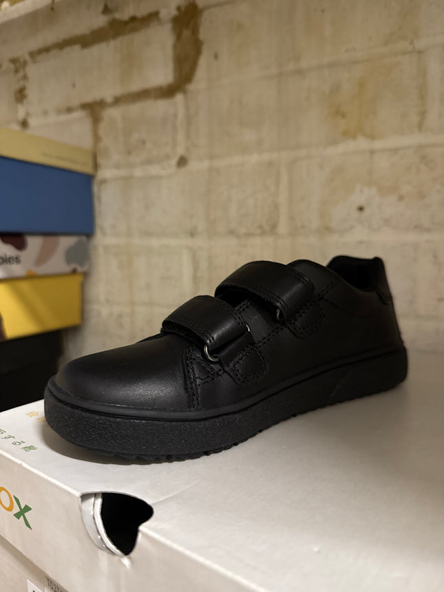 Geox Smooth Leather Shoes – Black