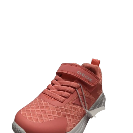 Geox Boys’ Sprintye Mesh Leather Kids - Shoes - Fluo Coral