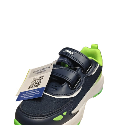 Primigi Boys’ Leather Kids Shoes - Navy/Green/White