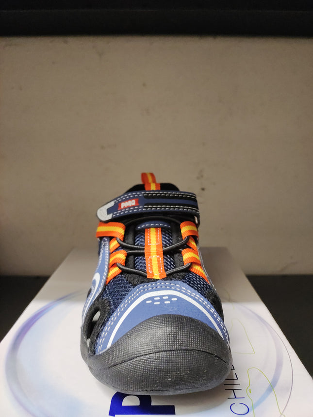 Primigi Boys’ Nubuck PU Shoes – Navy/Orange