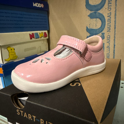 Start-Rite Girls' Puzzle Sugar Sparkle Patent Kids Shoes - Pink