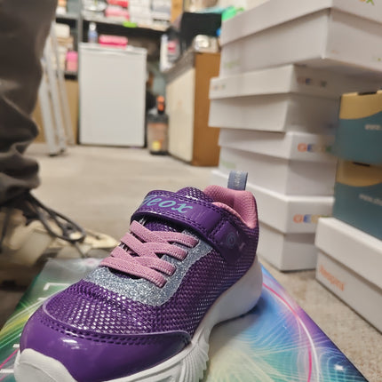 Geox Boys’ Assister Shoes - Violet/Dark Pink