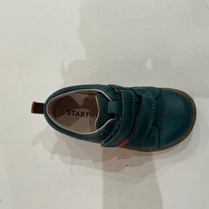 Boys teal leather shoes