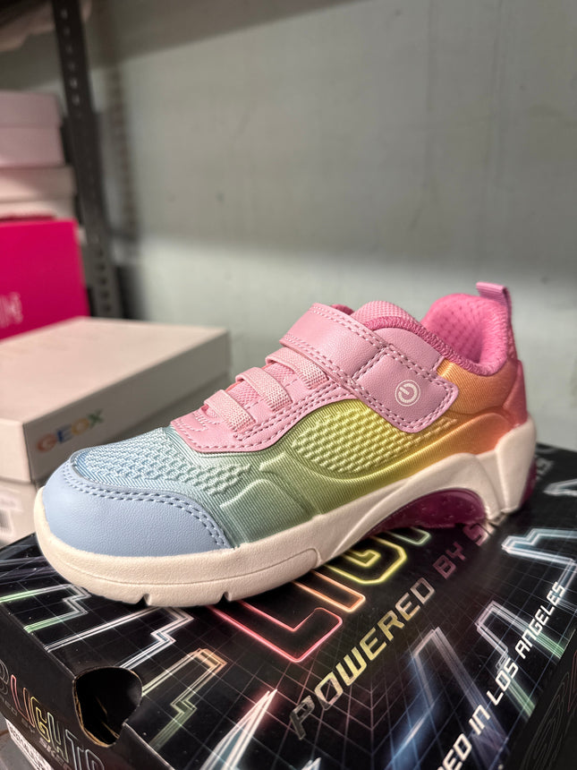 Skechers Girls’ S Lights Ombre Deluxe Kids Shoes - Lavender/Pink