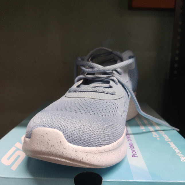 Skechers Girls' Lite Pro Trainer Synthetic Shoe - Light Blue