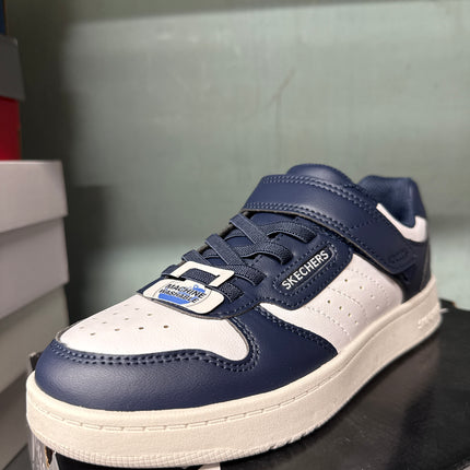 Skechers Boys’ Quick Street Kids Shoes -Navy/White