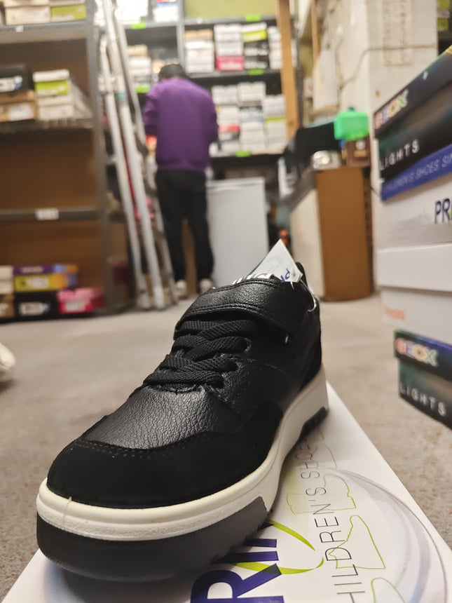 Primigi Boys’ Leather Kids Shoes - Black/white