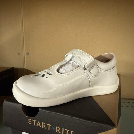 Start-Rite Girls'  Puzzle Patent Kids Shoes - White