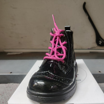 Ricosta Girls’ Leather Kids Shoes- Black/Pink