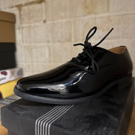 Goor Boys’ B710AP Patent Shoes - Black