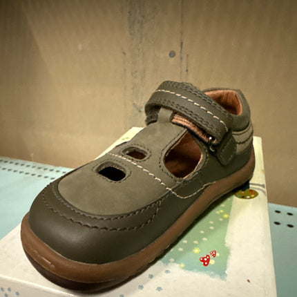 Start Rite Boys' Abacus Leather Kids Shoes - Khaki