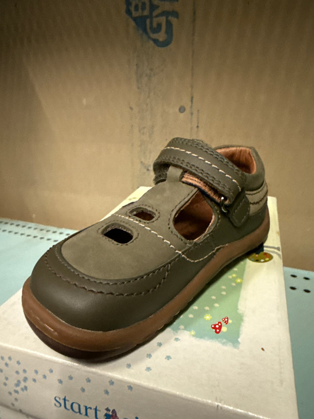 Start Rite Boys' Abacus Leather Kids Shoes - Khaki