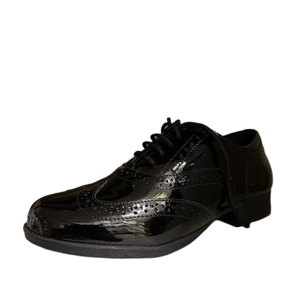 Hush Puppies Junior Patent Shoes – Black