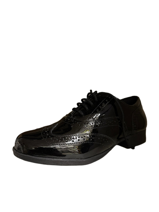 Hush Puppies Junior Patent Shoes – Black