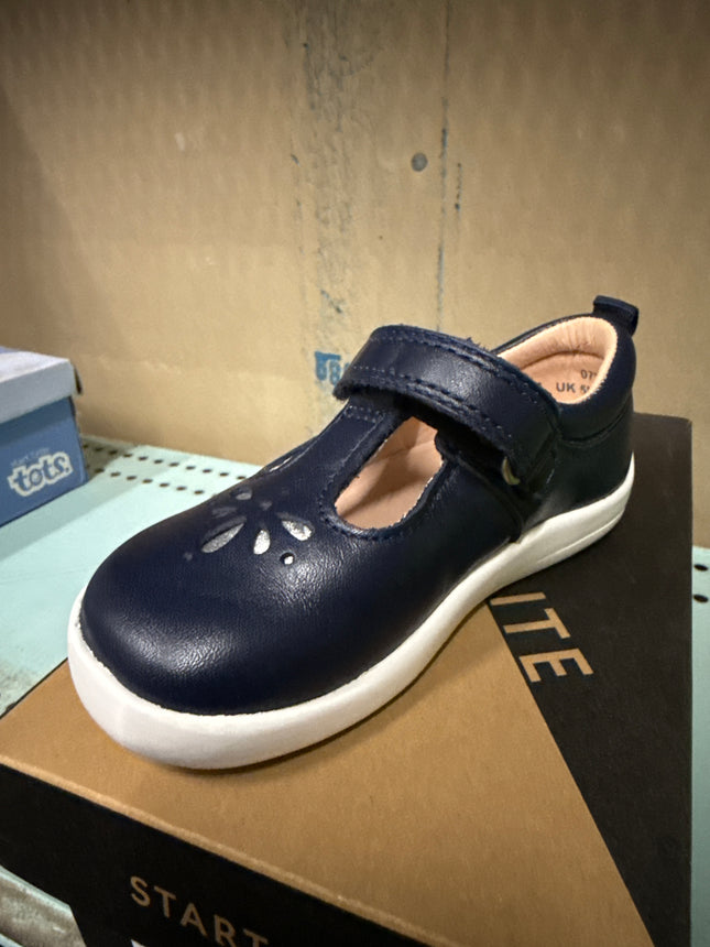 Start-Rite Girls’ Puzzle Leather Kids Shoes - Navy