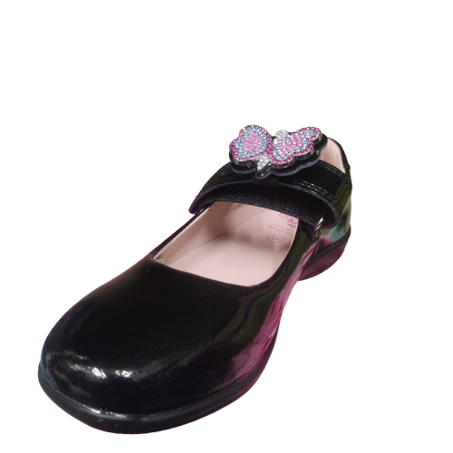 Lelli Kelly Luna 2 Girls' Patent Leather Shoes – Black