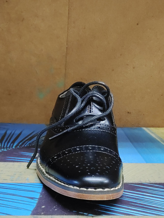 Goor Men’s Formal Leather Look Shoes – Black