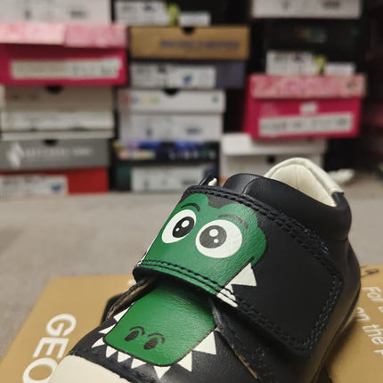 Geox B Tutim Baby Boys’ Nappa Leather First Shoes – Navy