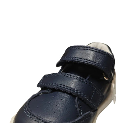 Primigi Boys' Nappa Leather Shoes – White/Navy
