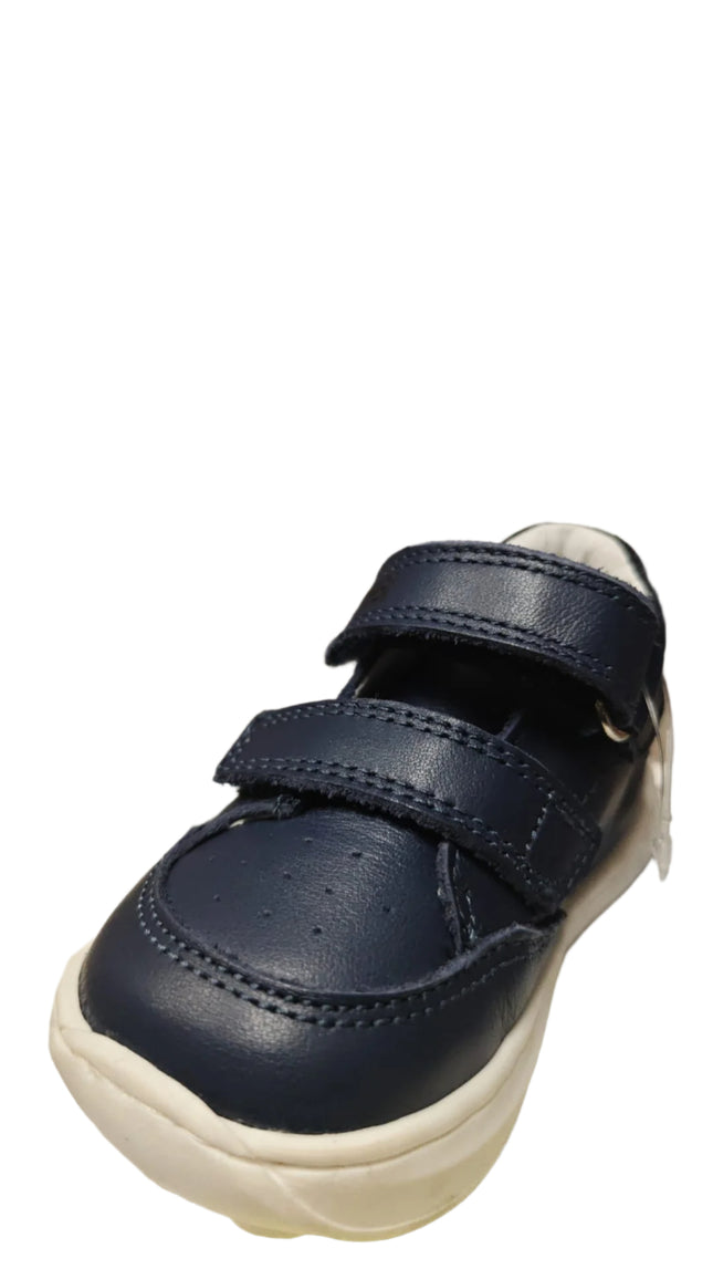 Primigi Boys' Nappa Leather Shoes – White/Navy
