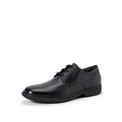 Geox J FEDERICO C Smooth Leather Boy's Shoes - Black
