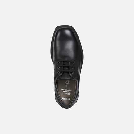 Geox J FEDERICO C Smooth Leather Boy's Shoes - Black