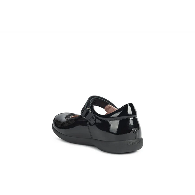 Geox J NAIMARA Girl's A Patent Leather Shoes - Black
