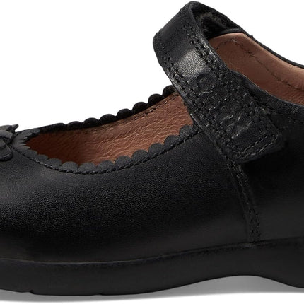 Geox J NAIMARA Girl's A  Leather Shoes - Black