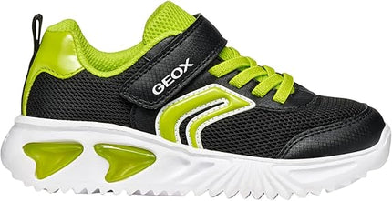 GEOX J Assister Boy's Trainers - Black/Lime