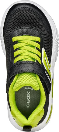 GEOX J Assister Boy's Trainers - Black/Lime