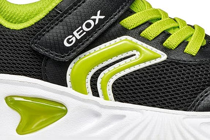 GEOX J Assister Boy's Trainers - Black/Lime