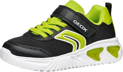 GEOX J Assister Boy's Trainers - Black/Lime